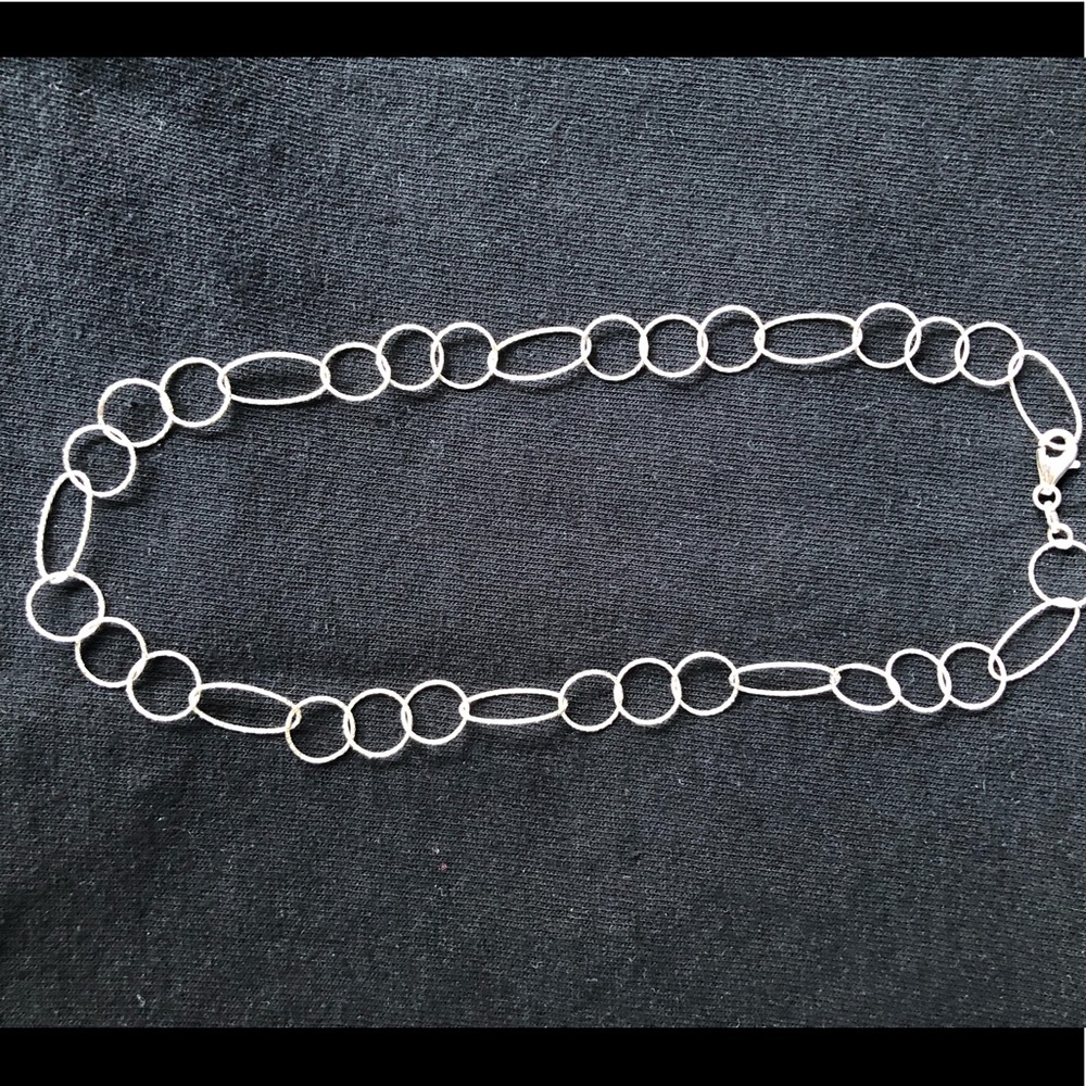Sterling Silver Loop Necklace